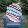 Hand Knitted Zig Zag Baby Blanket