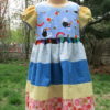 Girl's Dress with Sleeve Detail Size 5