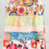 Girls sleeveless orange culottes